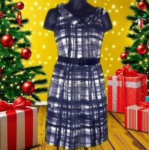 Classic 50's Style Black & White Dress, 6